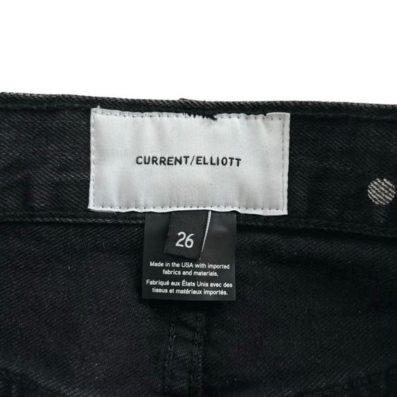 CURRENT ELLIOTT THE VINTAGE CROP SLIM JEANS POLKA DOT WOMEN SIZE 26 - Picture 12 of 12